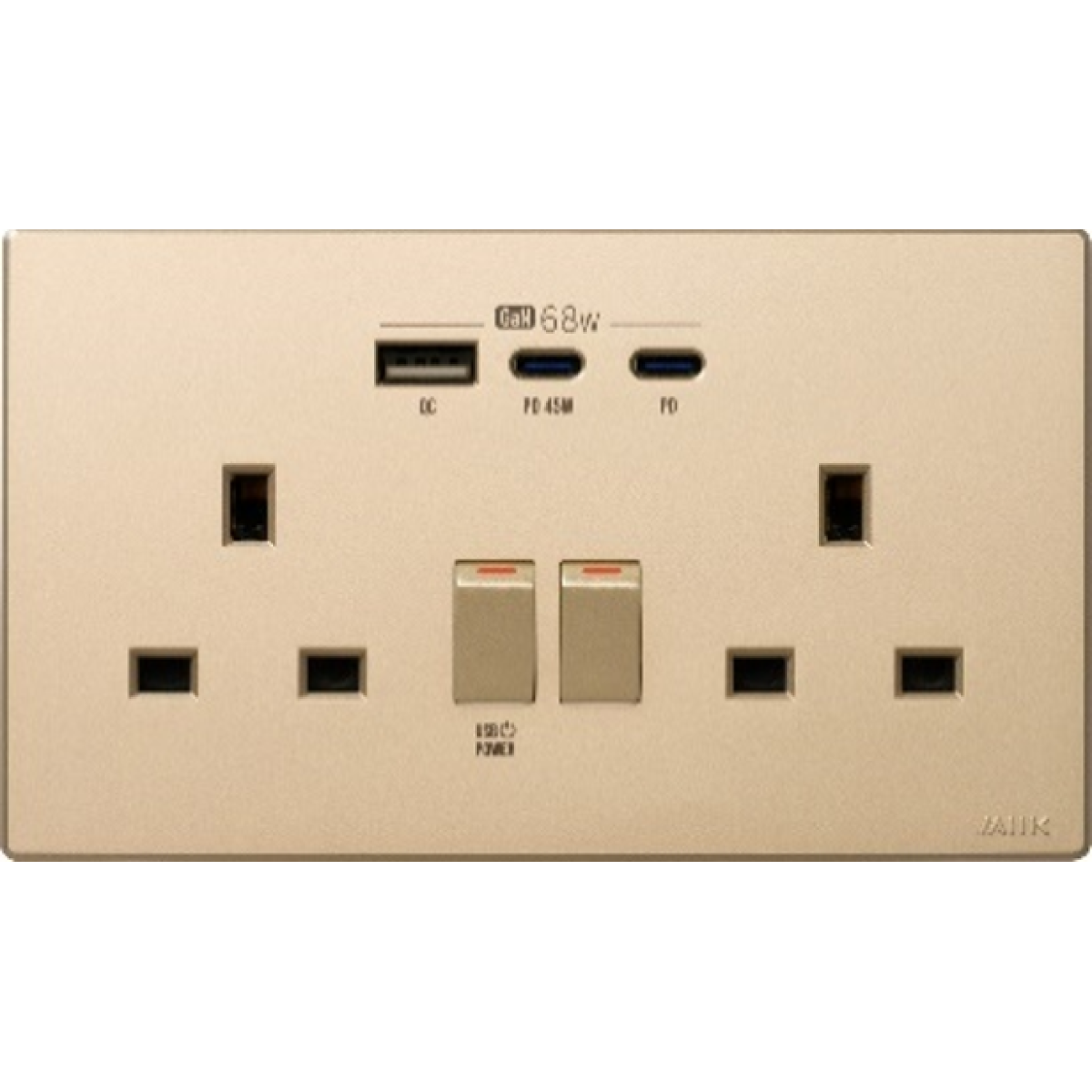 M2K PD245G-GG GaN 68W Type-C/USB 電制 (Gan68W孖蘇)